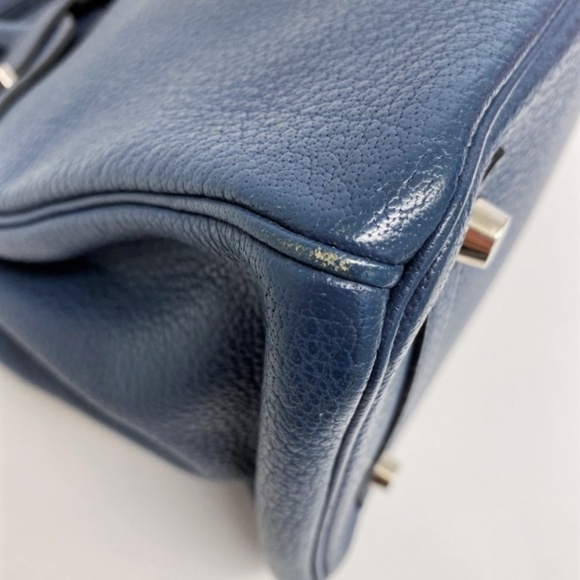 Hermes Birkin 30 Bag Blue de Presse Togo Leather - Picture 5 of 8